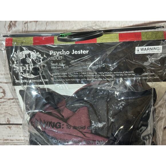 Psycho Jester costume - size Large 10/12 Spirit Halloween - Picture 3 of 7
